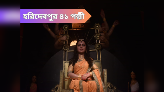 Durga Puja Kolkata:মনে হচ্ছে মা যেন জীবন্ত...! হরিদেবপুর ৪১ পল্লীর প্রতিমায় মুগ্ধ সকলে, রইল ছবি 