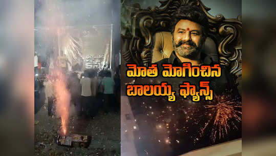 Balakrishna Fans: బెంగళూరులో అర్ధరాత్రి బాలకృష్ణ అభిమానుల సంబరాలు.. టపాసుల మోత 