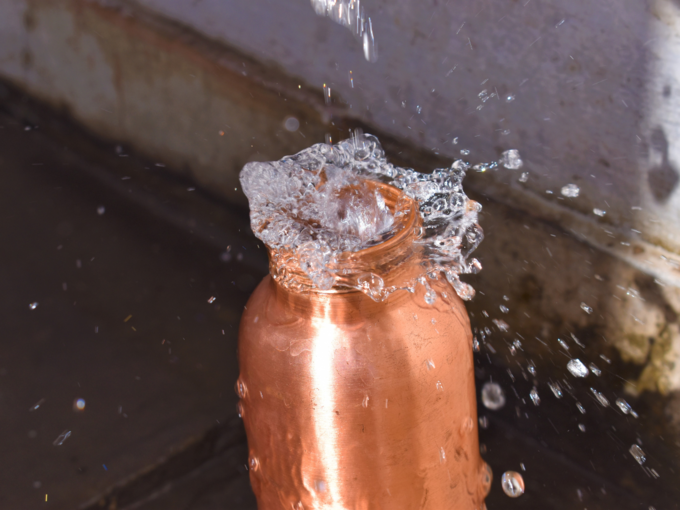 copper water bottle