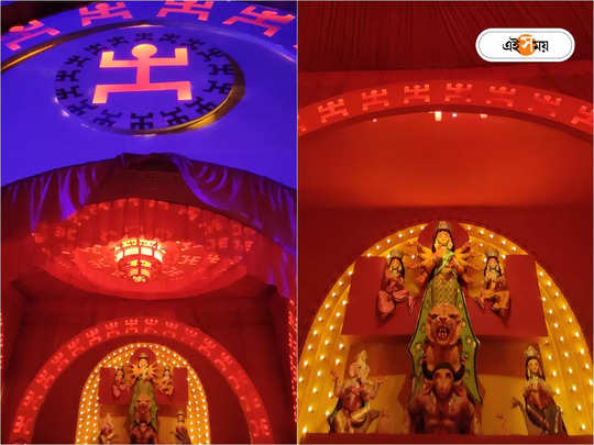 Durga Puja: অভিনব থিম-সঙ্গে আলোর খেলা, নজর কাড়ছে ম্যাডক্সের পাশেই এই পুজো 