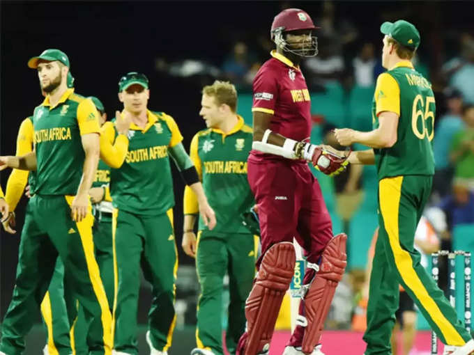 साउथ अफ्रीका- 257 रन VS वेस्टइंडीज, सिडनी 2015