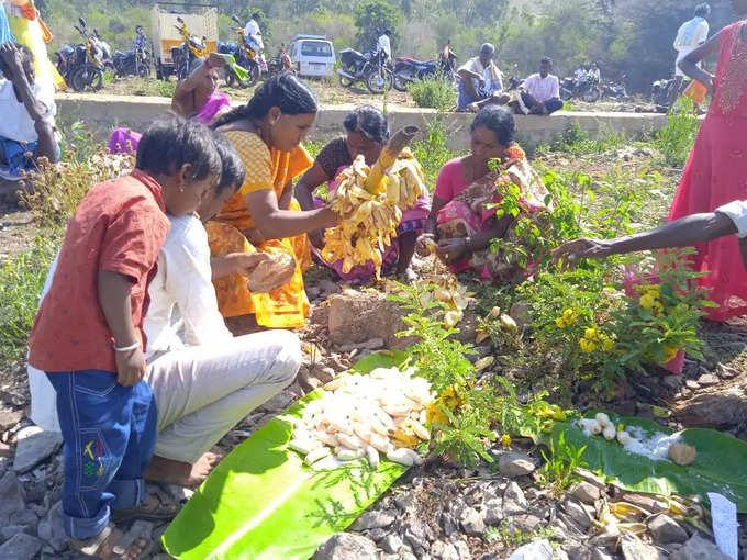 Hiriyur Sri Ranganatha Swamy Ambiganothsava - devotees offer replicas of snake, scorpion and centipedes in the form of ex voto