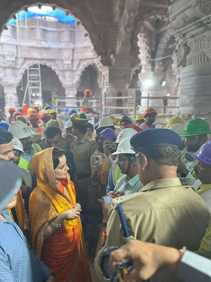 Kangana Ranaut visit to Ayodhya Ram temple