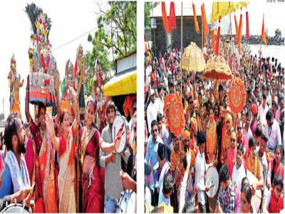 Kojagiri Purnima 2023: वाजतगाजत निघाला छबिना; तृतीयपंथींकडून गडावर रात्रभर सप्तश्रृंगी देवीचा जागर