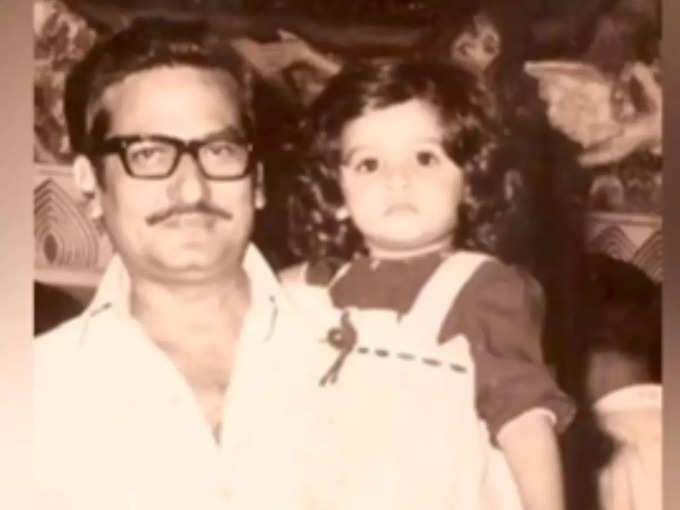 little raveena with father
