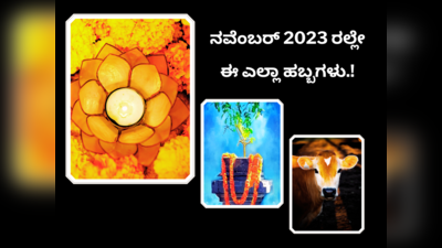 November 2023 Festivals List: 2023 ರ ದೀಪಾವಳಿ, ತುಳಸಿ ಪೂಜೆ, ಗೋಪೂಜೆಯ ದಿನಾಂಕ ಮತ್ತು ಮಹತ್ವ.!