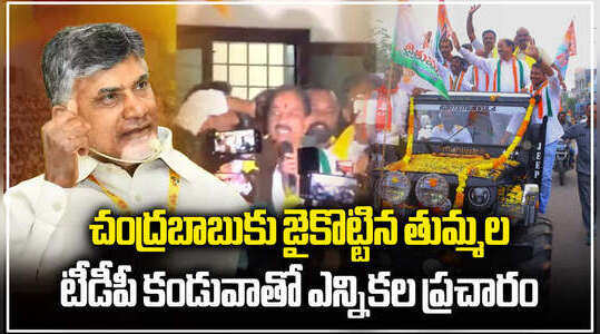 చంద్రబాబుకు జైకొట్టిన తుమ్మల.. టీడీపీ కండువాతో ఎన్నికల ప్రచారం