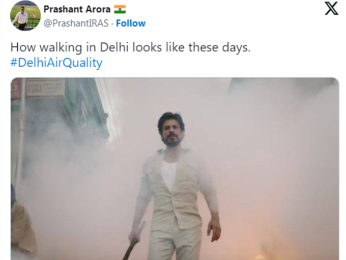 दिल्ली के प्रदूषण में चलते हुए...