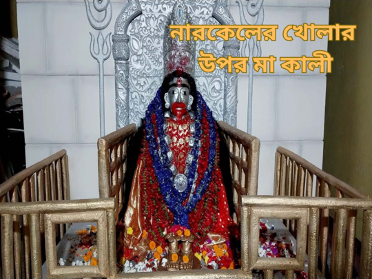 Kali puja: নারকেলে ফুটে উঠল মা তারার মূর্তি, শিল্পী সুশান্ত দাসের কীর্তিতে তাক 