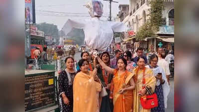 यूपी में नीतीश कुमार के खिलाफ फूटा गुस्सा, महिलाओं को लेकर बिहार विधानसभा में दिए गए बयान पर बवाल