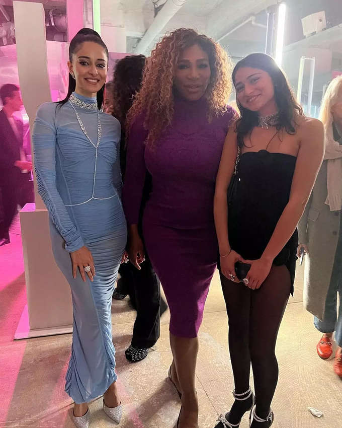 Ananya Panday with Serena Williams