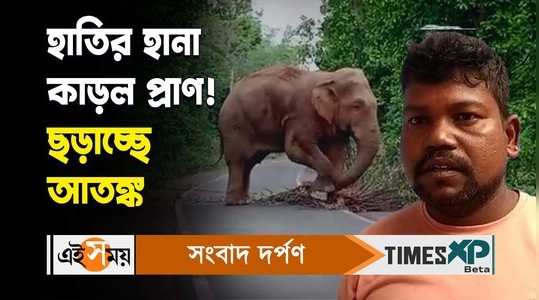 jhargram resident passed away after trampled by wild elephants for details watch the video