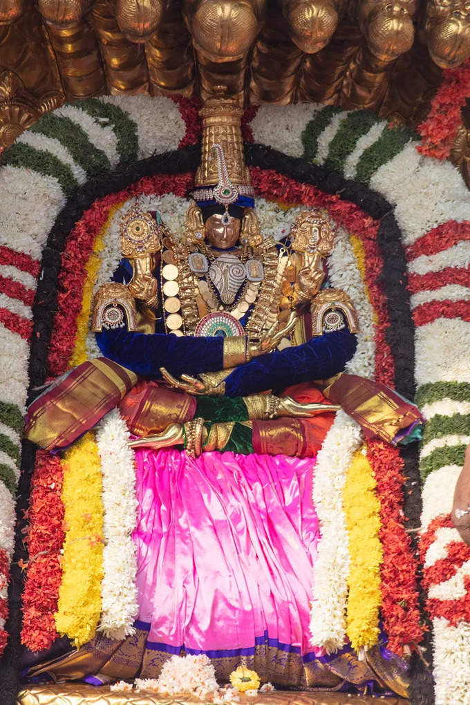 పెద్దశేష వాహనంపై శ్రీ బద్రి నారాయణుడి అలంకారంలో సిరులతల్లి