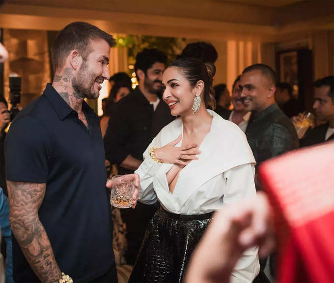 Malaika Arora shares photos with David Beckham