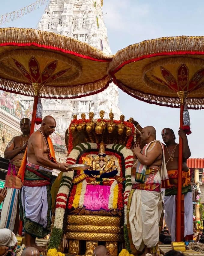 திருச்சானூர் பத்மாவதி தாயார் கோவிலில் கார்த்திகை பிரம்மோற்சவ விழா கோலாகலமாக நடைபெற்று வருகிறது