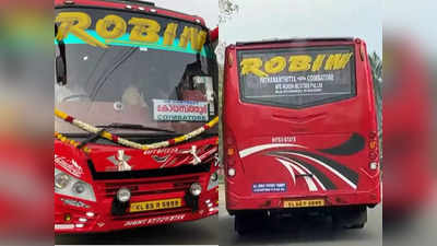 Robin Bus Today News: ഹീറോയായി റോബിൻ ബസ്; ഒരുവശത്ത് എംവിഡിയുടെ തടയൽ, മറുവശത്ത് മാലയിട്ട് സ്വീകരണം; കോയമ്പത്തൂർ യാത്ര തുടരുന്നു