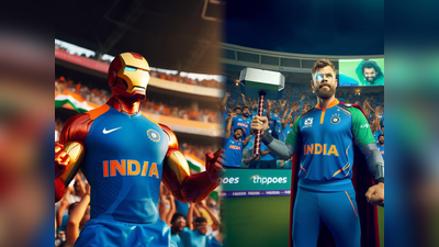 IND v AUS AI Prediction: বিশ্বকাপ ফাইনালে ভারতকে সমর্থন Marvel সুপারহিরোদের! AI কল্পনার কামাল মিস করবেন না
