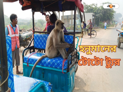 Durgapur News: নিত্যযাত্রী বজরংবলী! সাধারণ যাত্রীদের সঙ্গে টোটোয় চেপে শহর ভ্রমণে হনুমান, অবাক কাণ্ড দুর্গাপুরে