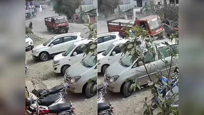 Pune Accident Video: पुण्यात अंगावर शहारे आणणारा अपघात: टेम्पो चालकाचं नियंत्रण सुटलं, सात वाहनांना उडवलं