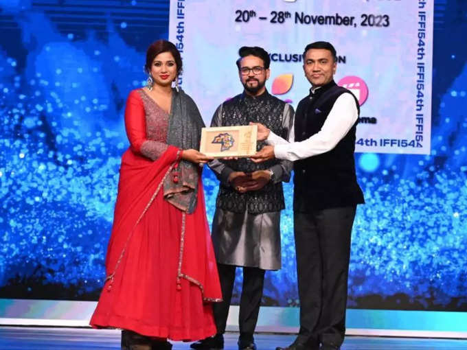 श्रेया घोषाल को IFFI में मिला सम्मान