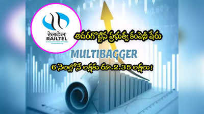 Multibagger: ప్రభుత్వ సంస్థ షేరు.. 6 నెలల్లో లక్షకు రూ.2.35 లక్షలు! 