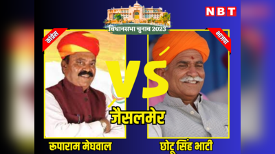 Jaisalmer Vidhan Sabha Chunav Result 2023: जैसलमेर सीट पर 10 साल बाद आमने - सामने हुए दो प्रतिद्वंद्वी, कांग्रेस के रूपाराम पर भारी पड़ें बीजेपी के छाेटू सिंह