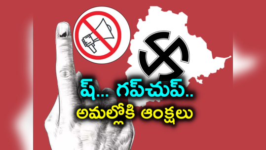 Telangana Election 2023: మూగబోయిన మైకులు.. ప్రచారానికి తెర, అమల్లోకి ఆంక్షలు 