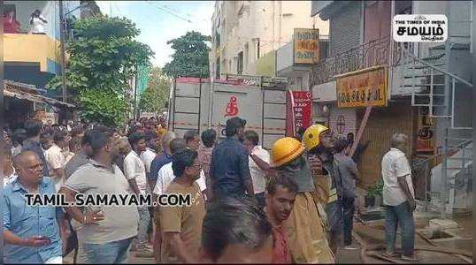 tiruppur paper store fire accident cause great stir