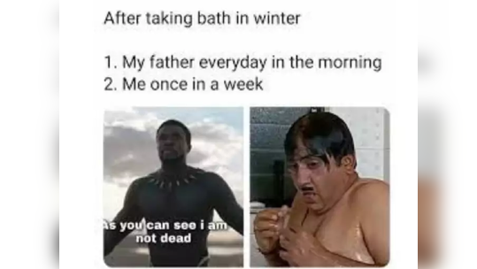 ​Winter Memes: ‘आज अंघोळ करायची की नाही?’ थंडीत पडतोय अवकाळी पाऊस, खतरनाक मीम्स होतायेत व्हायरल 