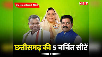 ​Chhattisgarh Vidhan Sabha Chunav 2023 Result: छत्तीसगढ़ की वो 5 चर्चित सीटें, जिनमें हार-जीत बन गई थी इज्जत का सवाल​