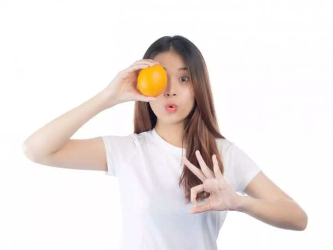 संतरे के वजन को चेक करें