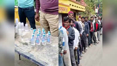 Indore News: एमपी गजब है! भंडारे में बांटी गई दारू तो प्रसाद लेने के लिए उमड़ी भीड़