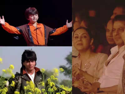 शाहरुखच्या लेकाने केली बाबांची सिग्नेचर स्टेप, गौरी आणि SRK ने केले अबरामचे कौतुक,पाहा व्हिडिओ