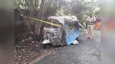 CNG Autorickshaw Fire: തൃശൂരില്‍ സിഎന്‍ജി ഓട്ടോയ്ക്ക് തീപിടിച്ചു; പിറകിലെ സീറ്റില്‍ കത്തിക്കരിഞ്ഞ നിലയില്‍ മൃതദേഹം