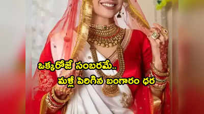 Gold Rates: ఒక్కరోజు మురిపెమే.. మళ్లీ ఎగబాకిన బంగారం రేట్లు.. తులం గోల్డ్ ధర ఎంతంటే?