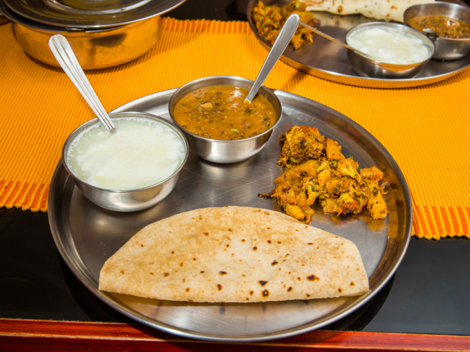 north indian thali dinner food