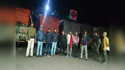 धनबाद में कोयला सिंडिकेट पर बड़ी कार्रवाई, यूपी-बिहार जा रहा 1350 एमटी अवैध कोयला जब्त, 54 ट्रक के साथ 6 गिरफ्तार