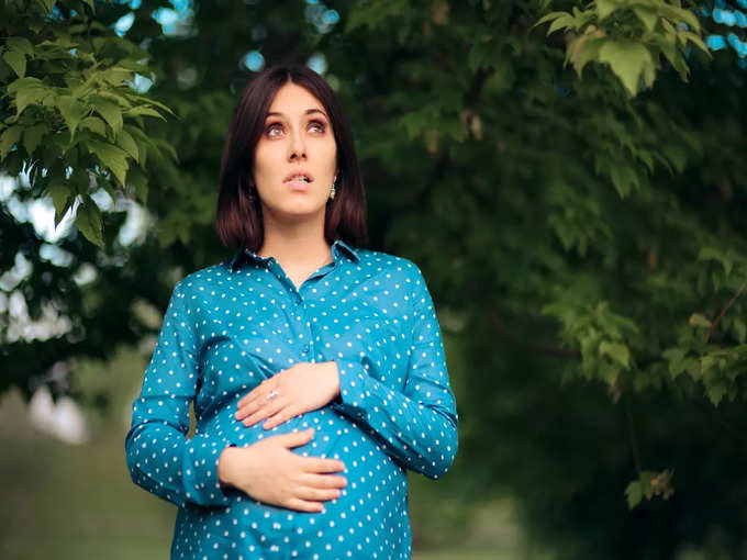 Anxious Pregnant Woman