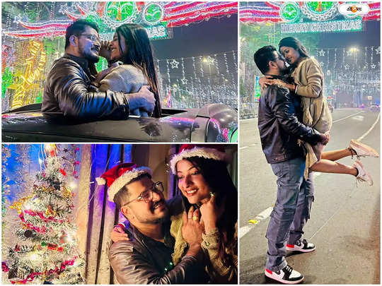 Swarnadipto Ghosh And Arpita Mondal Christmas : বিয়ের পর প্রথম ক্রিসমাস, অর্পিতাকে কোলে নিয়ে আদরে মাখামাখি স্বর্ণদীপ্ত 