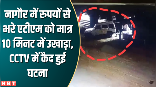 atm robbery in nagaur incident captured in cctv