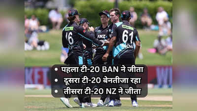 NZ vs BAN Highlights: न्यूजीलैंड ने बांग्लादेश को तीसरे टी-20 में हराया, सीरीज 1-1 से बराबरी पर खत्म