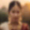 blurred woman