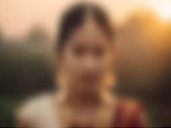 blurred woman