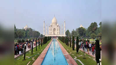 Agra News: नए साल पर ताजमहल के दीदार के लिए देश-विदेश से पहुंचे लोग, 40 हजार पर्यटकों ने मनाया जश्न