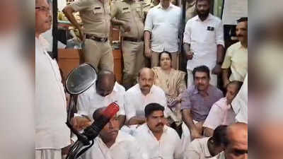 Congress Protest in Palarivattom: പോലീസ് സ്റ്റേഷൻ ഉപരോധിച്ച കോൺഗ്രസ് നേതാക്കൾക്കെതിരെ കേസ്: മുഹമ്മദ് ഷിയാസ് ഒന്നാം പ്രതി, ഹൈബി ഈ‍ഡനും പ്രതിപ്പട്ടികയിൽ