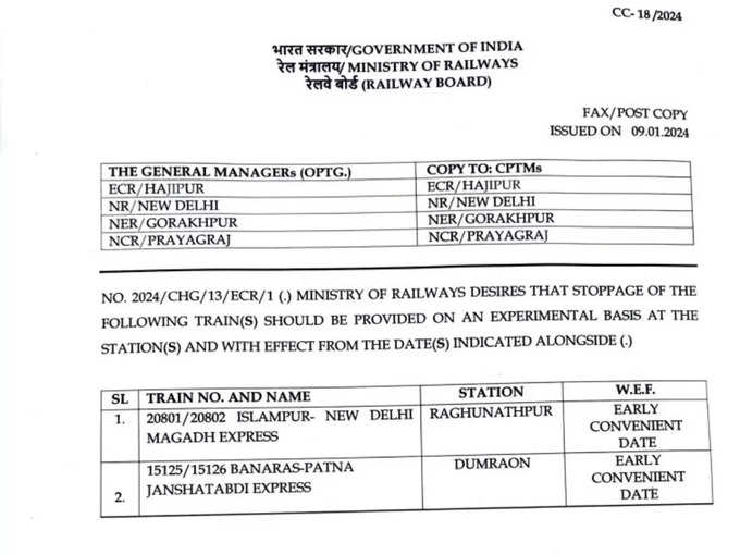 Railway Order