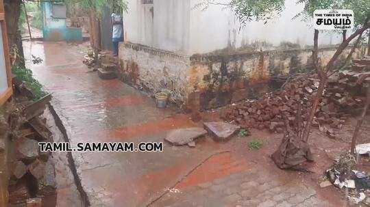 rain water stagnant in kambam pallathaku residential area cause people suffer