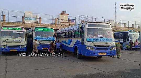 karur all buses moving by temporary drivers and conductors