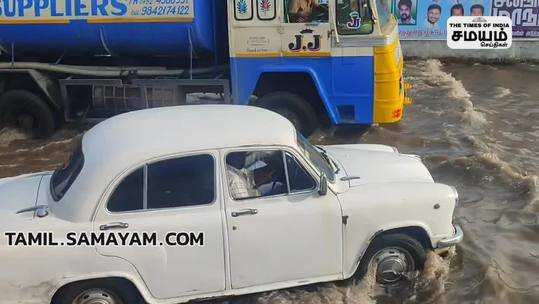 flood at vaigai river in madurai