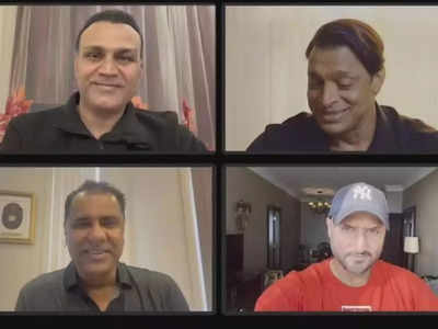 तुमच्यासाठी मी एकटाच पुरेसा आहे... वीरेंद्र सेहवागने लाइव्ह कार्यक्रमात पाकिस्तानी खेळाडूंना सुनावलं; पाहा VIDEO